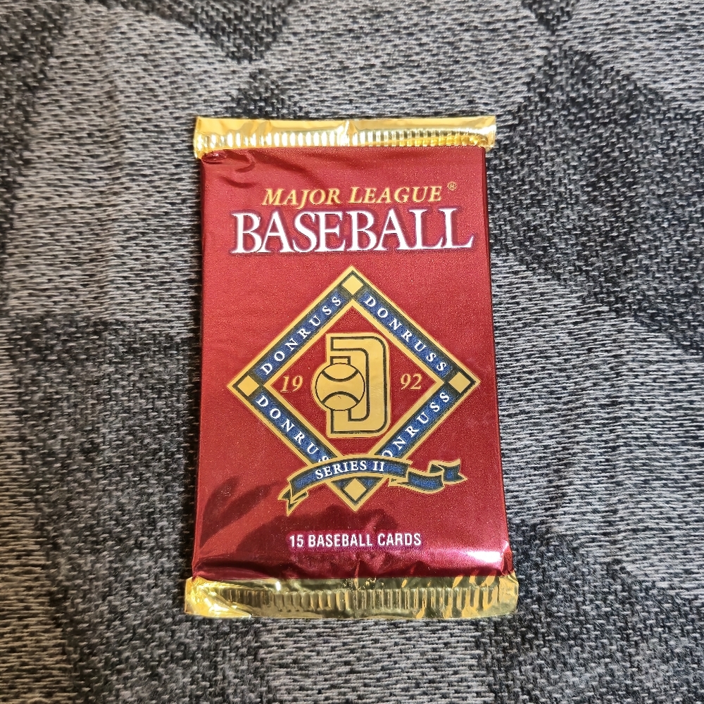 Donruss Major League Baseball cards pack ,Series 2 (1992) (New, Factory Sealed)